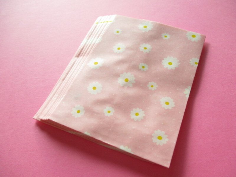 Photo1: 20 pcs Flat Paper Bags Set *Tiny Flowers Mini size (1)