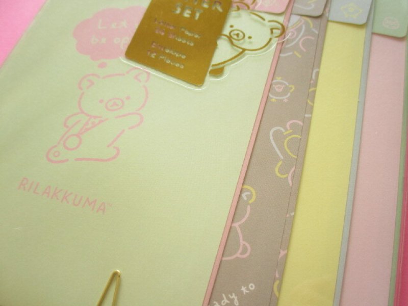 Photo2: Kawaii Cute Regular Letter Set Rilakkuma San-x *Rilakkuma's Messages (LH77501)