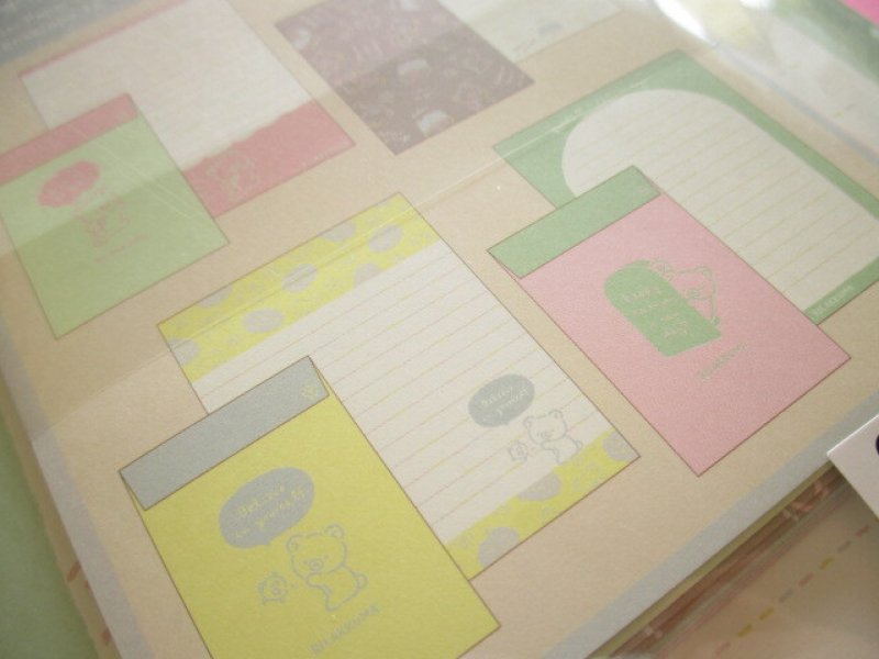 Photo3: Kawaii Cute Regular Letter Set Rilakkuma San-x *Rilakkuma's Messages (LH77501)