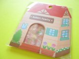 Photo: Kawaii Cute Sticker Flakes Sack Animal Town Amifa *Rabbit Family (108606-1)