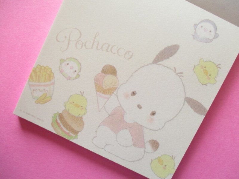 Photo3: Kawaii Cute Medium Memo Pad Pochacco × たけいみき (Miki Takei) Sanrio *Natural Food (MM-15635)