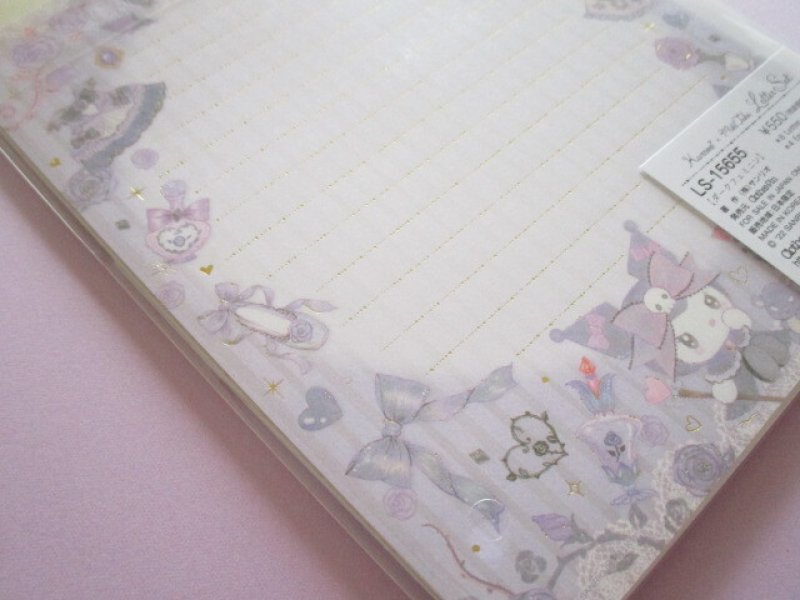 Photo3: Kawaii Cute Letter Set Kuromi × たけいみき (Miki Takei) Sanrio *Dark Feminine (LS-15655)