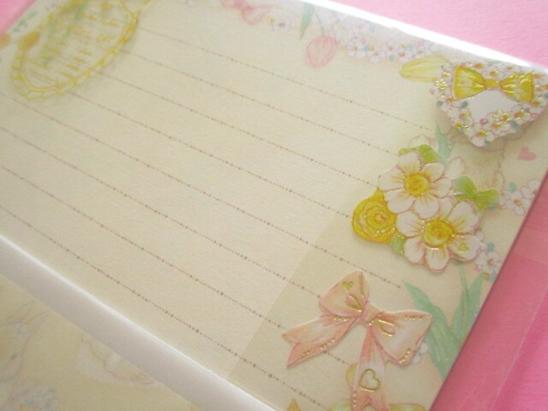 Photo1: Kawaii Cute Letter Set たけい みき (Takei Miki) Clothes Pin *Yellow Rabbit (LS-15589)