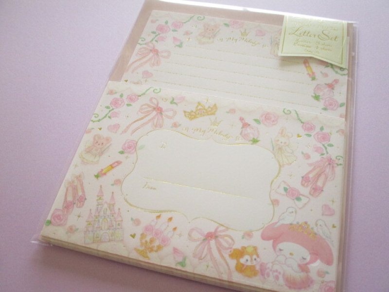 Photo1: Kawaii Cute Letter Set My Melody × たけいみき (Miki Takei) Sanrio *Fairy Tale Princess (LS-15654) (1)