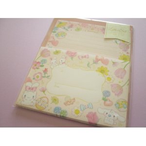 Photo: Kawaii Cute Letter Set Cinnamoroll × たけいみき (Takei Miki) Sanrio *Pastel Bouquet (LS-15652)