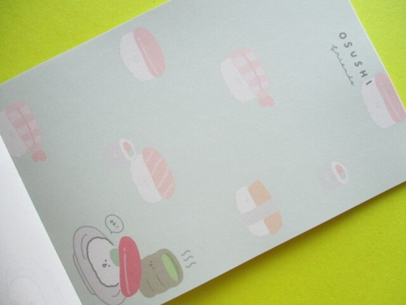 Photo3: Kawaii Cute Large Memo Pad Crux *Osushi Friends (115109)