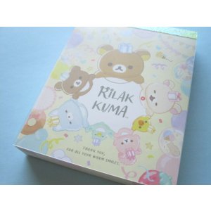 Photo: Kawaii Cute Mini Memo Pad Rilakkuma San-x *Happy Smile For You (MH12401-1)