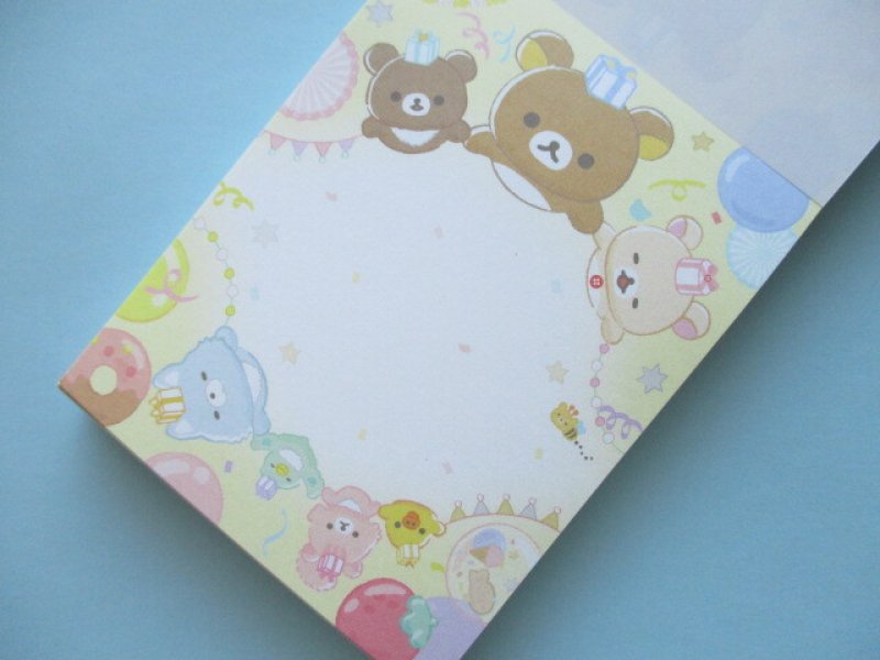 Photo1: Kawaii Cute Mini Memo Pad Rilakkuma San-x *Happy Smile For You (MH12401-1)