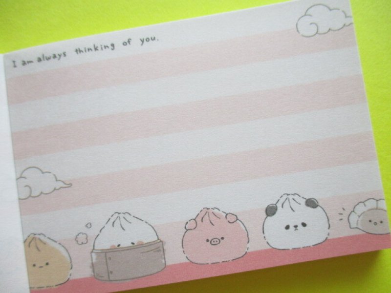 Photo2: Kawaii Cute Mini Memo Pad Crux *Oishiine Nikuman (115672)