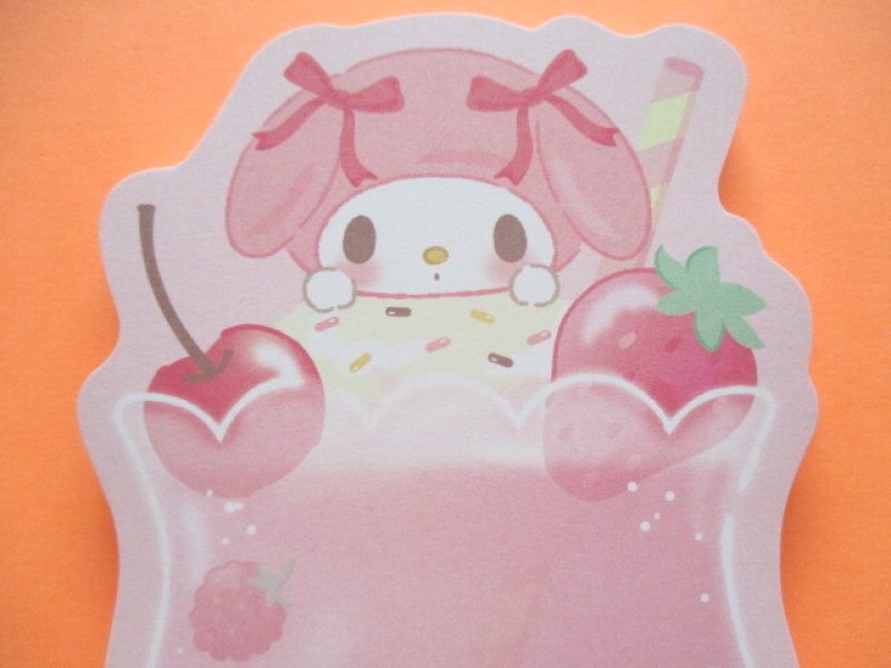 Photo2: Kawaii Cute Cream Soda Die-Cut Medium Memo Pad Sanrio Original *My Melody (30401-8)
