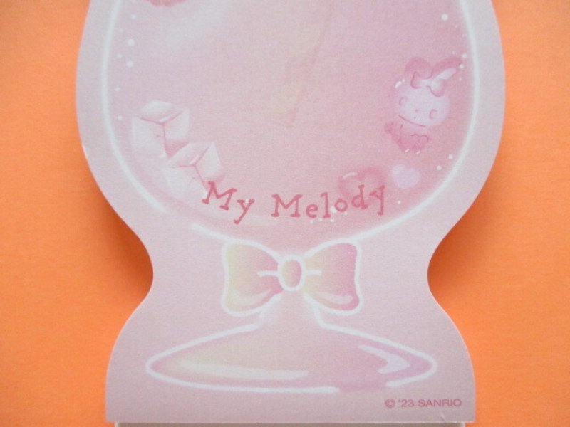 Photo3: Kawaii Cute Cream Soda Die-Cut Medium Memo Pad Sanrio Original *My Melody (30401-8)