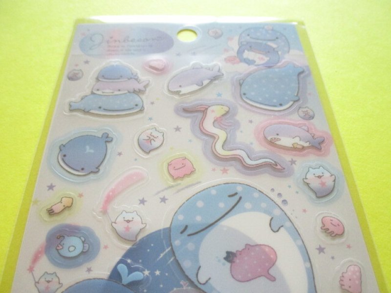 Photo1: Kawaii Cute Stickers Sheet Jinbesan San-x *Memories of Planetarium in the Deep Sea (SE56801)