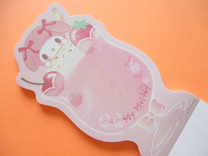 Photo1: Kawaii Cute Cream Soda Die-Cut Medium Memo Pad Sanrio Original *My Melody (30401-8)