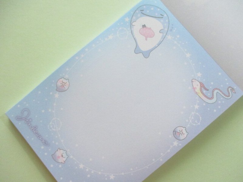 Photo3: Kawaii Cute Large Memo Pad Jinbesan San-x *Memories of Planetarium in the Deep Sea (MH14202)