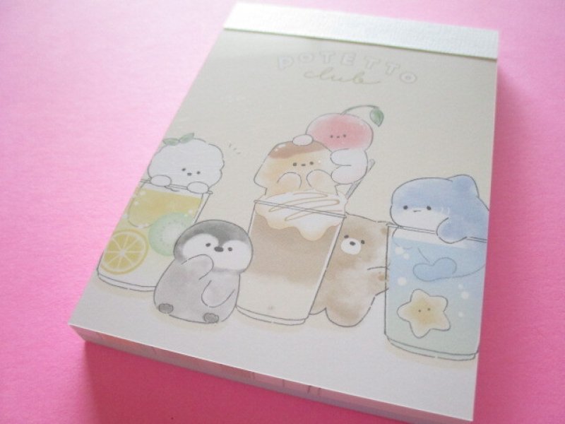 Photo1: Kawaii Cute Mini Memo Pad Potetto Club Crux *Favorite(115324) (1)