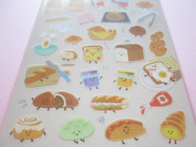 Photo2: Kawaii Cute Design Stickers Sheet Gaia *Friendly Food (466633-2)