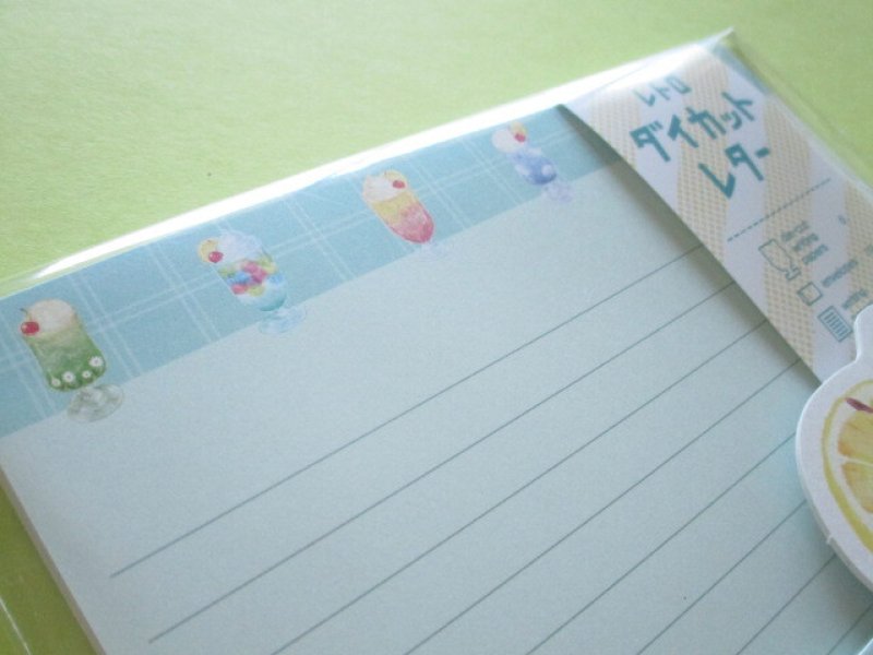 Photo1: Kawaii Cute Letter Set Retro Cafe Solaire Q-LiA *まどろむ午後のゼリーポンチ (70243)