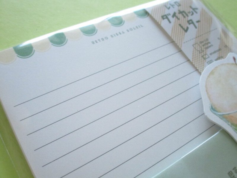 Photo1: Kawaii Cute Letter Set Retro Cafe Solaire Q-LiA *木漏れ日のメロンソーダ (70241)