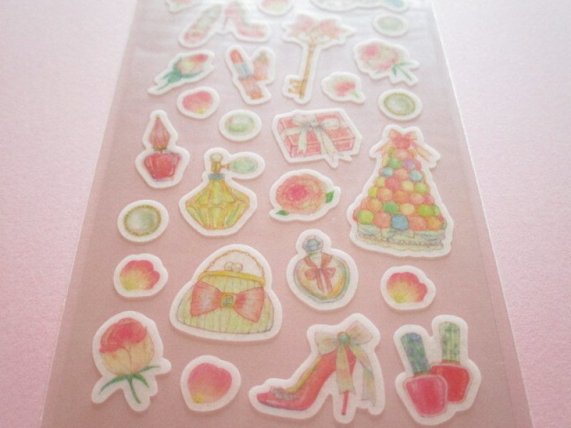 Photo2: Kawaii Cute Masking Stickers Sheet Takei Miki Clothes Pin *Girly (US-15002)