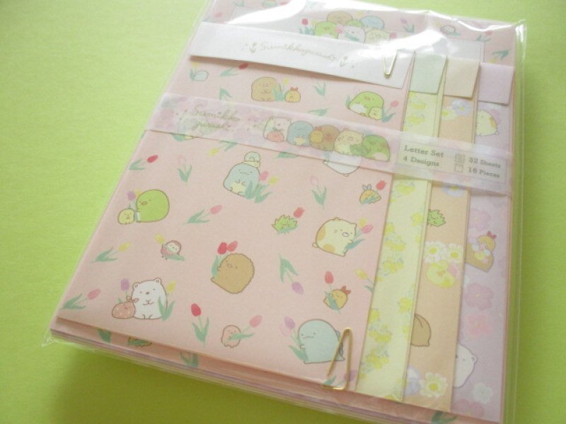 Photo1: Kawaii Cute Regular Letter Set San-x Sumikkogurashi *Weeds and fairy flower garden (LH78102) (1)