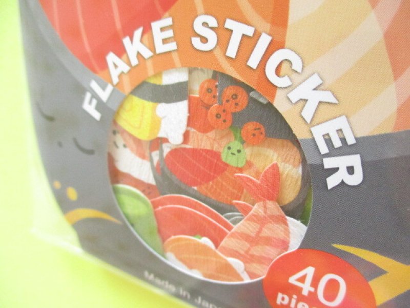 Photo1: Kawaii Cute Sticker Flakes Sack Gaia *Sushi (466269-1)