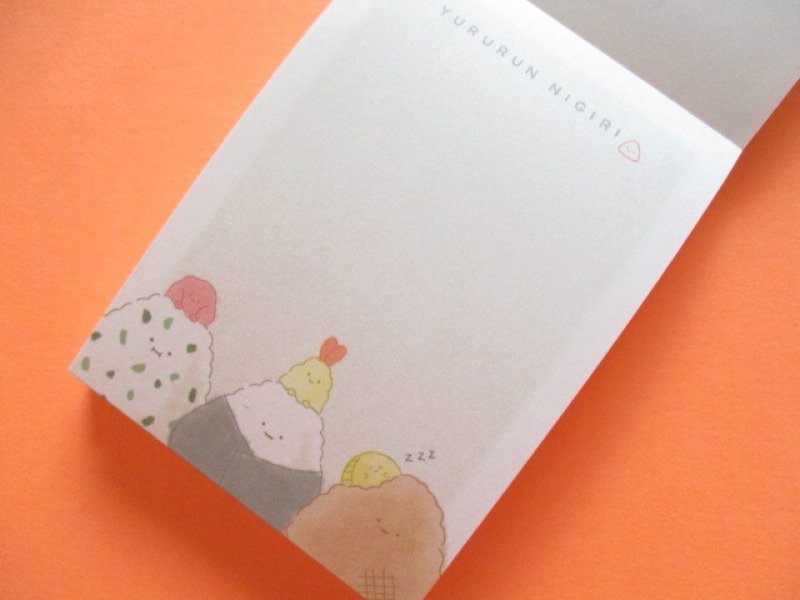 Photo1: Kawaii Cute Mini Memo Pad Crux *Yururun Nigiri (115054)