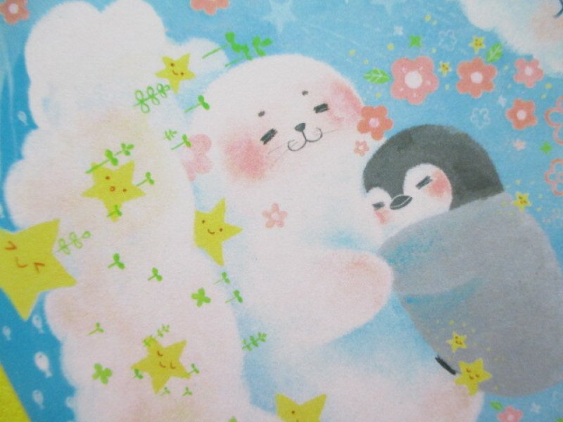 Photo2: Cute Postcard Clothes Pin *アザラシのゆめみごこち (PC-16208)