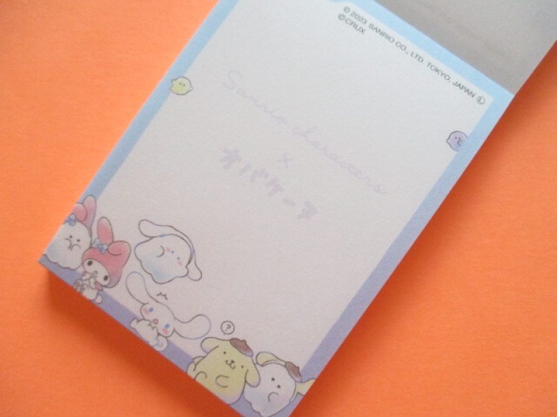 Photo1: Kawaii Cute Mini Memo Pad Crux *Sanrio Characters × Obakenu (114976)