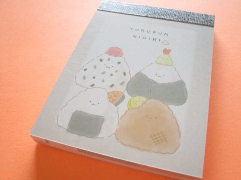 Photo1: Kawaii Cute Mini Memo Pad Crux *Yururun Nigiri (115054) (1)