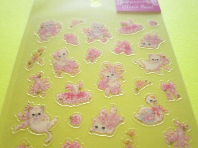 Photo1: Kawaii Cute Clear Sticker Sheet Amenomori Fumika Clothes Pin *Prima Ballerina (US-14983)