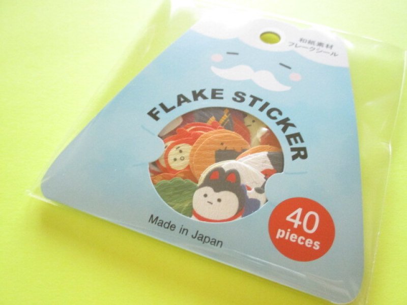 Photo1: Kawaii Cute Sticker Flakes Sack Gaia *Mt Fuji (466269-2) (1)