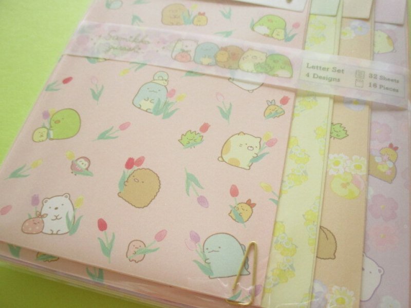 Photo2: Kawaii Cute Regular Letter Set San-x Sumikkogurashi *Weeds and fairy flower garden (LH78102)