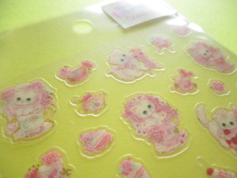 Photo3: Kawaii Cute Clear Sticker Sheet Amenomori Fumika Clothes Pin *Tea Time Rose (US-14980)