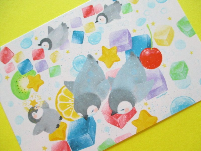 Photo2: Cute Postcard Clothes Pin *カラフルゼリーの海 (PC-16206)