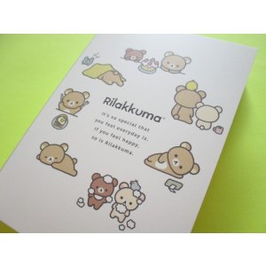 Photo: Kawaii Cute Large Memo Pad Rilakkuma San-x *New Basic Design Vo.2 (MH14901)