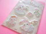 Photo: Kawaii Cute Puffy Deco Stickers Sheet Amenomori Fumika Clothes Pin *Ballerina Dream (US-14670)