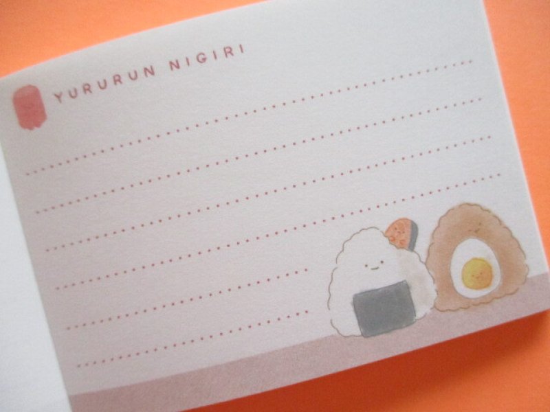 Photo2: Kawaii Cute Mini Memo Pad Crux *Yururun Nigiri (115054)