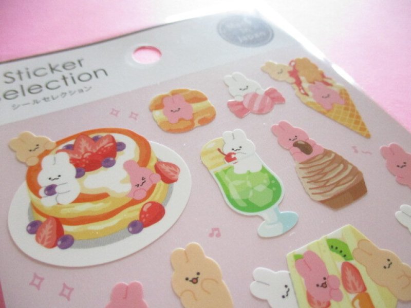Photo3: Kawaii Cute Design Stickers Sheet Gaia *Animal in Food (466636-2)