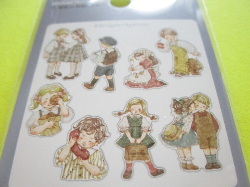 Photo2: Kawaii Cute Enchant Flake Stickers Sack Gaia *Chum (467656)