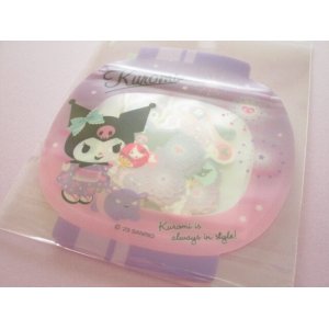 Photo: Kawaii Cute Japanese Lantern Summer Sticker Flakes Sack in Mini Zipper Bag Sanrio Original *Kuromi (93347-3)