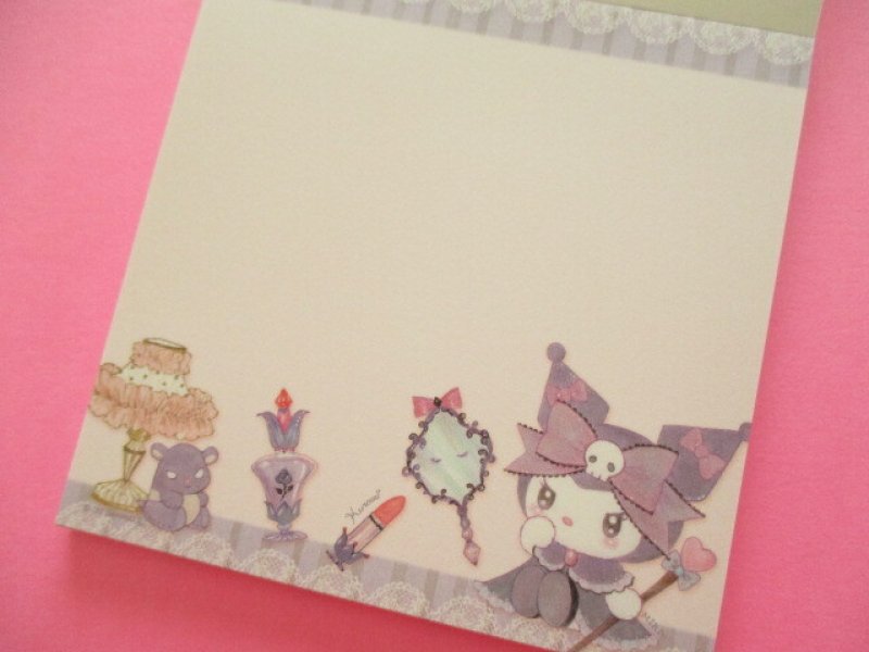 Photo2: Kawaii Cute Medium Memo Pad Kuromi × たけいみき (Takei Miki) Sanrio *Dark Feminine (MM-15637)