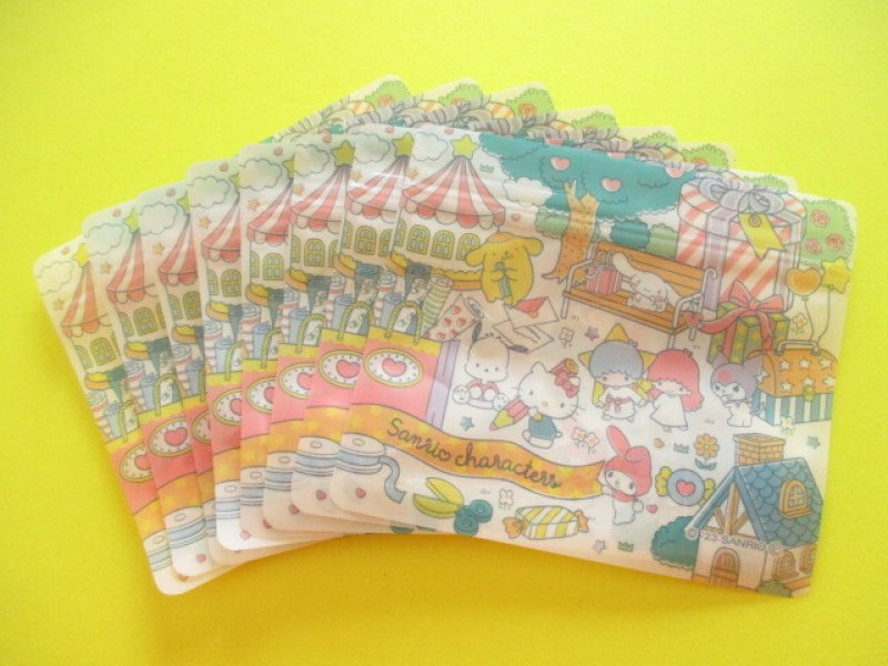 Photo1: 8 pcs Kawaii Cute Sanrio Characters Small Zipper Bags Set *Wrapping (36644)