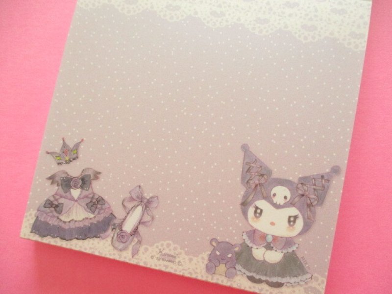 Photo1: Kawaii Cute Medium Memo Pad Kuromi × たけいみき (Takei Miki) Sanrio *Dark Feminine (MM-15637)
