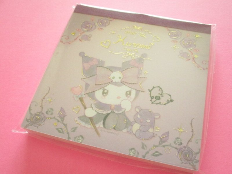 Photo1: Kawaii Cute Medium Memo Pad Kuromi × たけいみき (Takei Miki) Sanrio *Dark Feminine (MM-15637) (1)