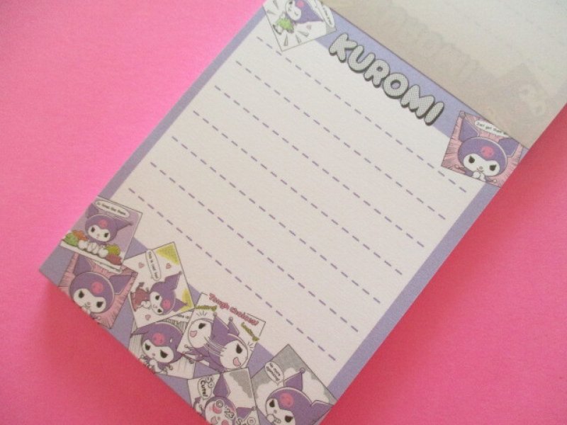 Photo1: Kawaii Cute Mini Memo Pad Sanrio *Kuromi (Comic)