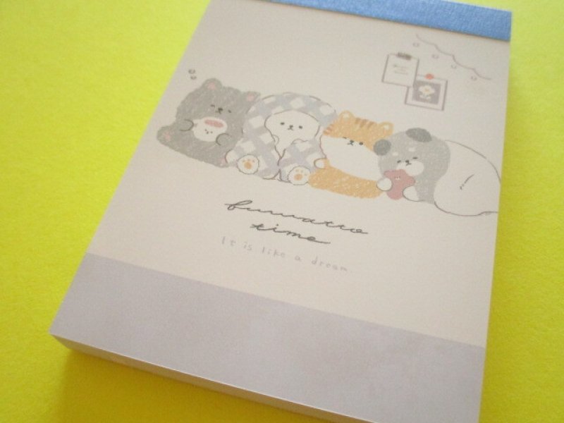 Photo1: Kawaii Cute Mini Memo Pad Fuwatto Time Crux *Animal (116701) (1)