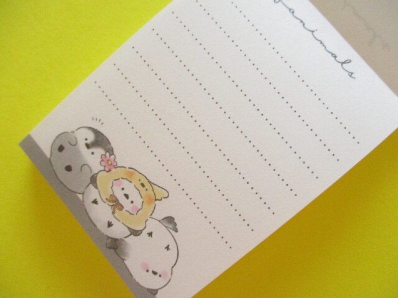 Photo1: Kawaii Cute Mini Memo Pad Fanimals Crux *Shimaenaga (116980)