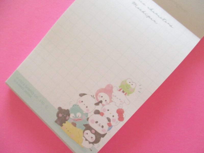 Photo1: Kawaii Cute Mini Memo Pad Mochi Mochi Panda Kamio Japan *Sanrio Characters Blue (212994)