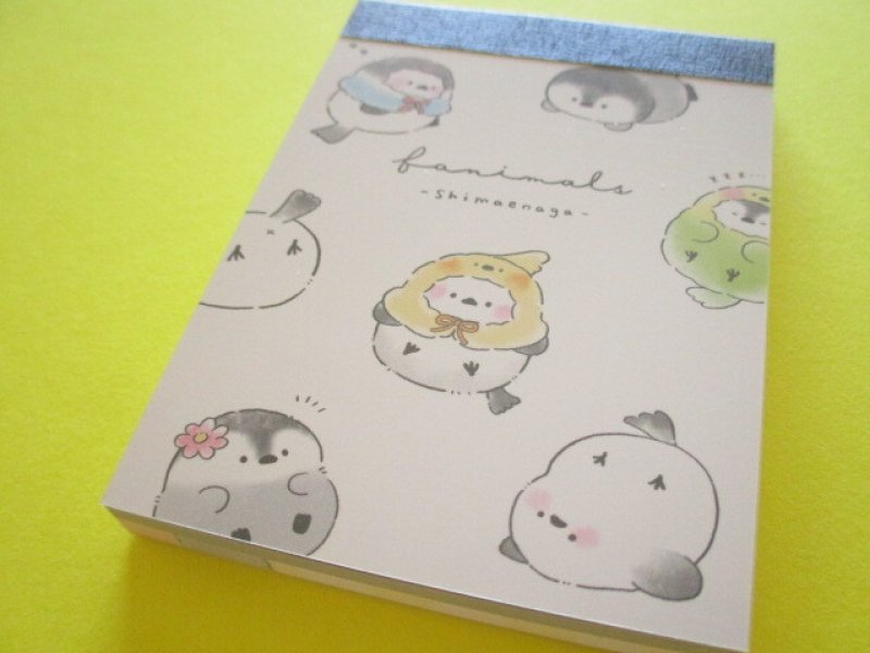 Photo1: Kawaii Cute Mini Memo Pad Fanimals Crux *Shimaenaga (116980) (1)