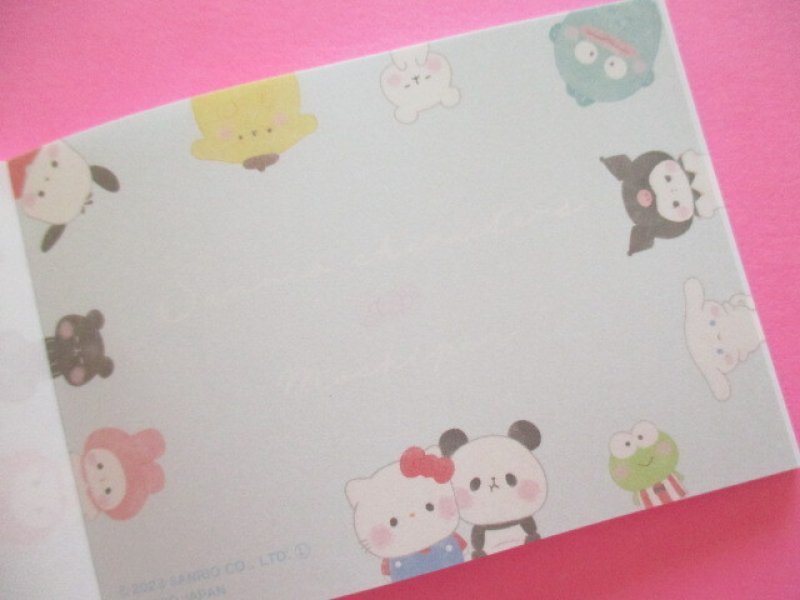 Photo2: Kawaii Cute Mini Memo Pad Mochi Mochi Panda Kamio Japan *Sanrio Characters Blue (212994)